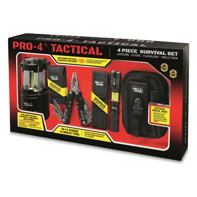 Pro-4 Tactical Survival Set, 4 Piece