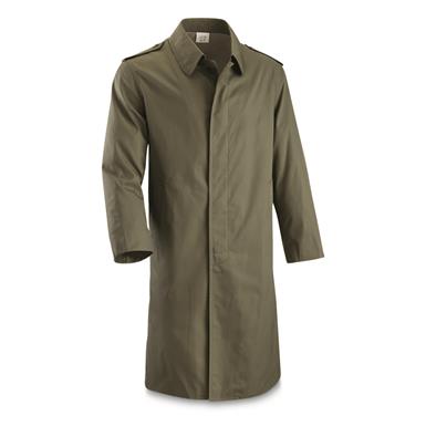 French Military Surplus Trench Coat, New