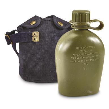 Details about   USMC Army Military Surplus 2 Quart Emergency Survival Kit Water Canteen Go Bag
