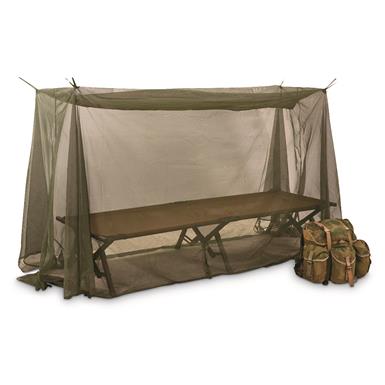 French Military Surplus Tent Mosquito Net, Like New