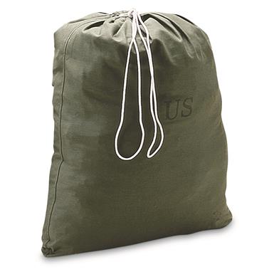 Genuine Issue Rubberized Ripstop Nylon Laundry Bags Olive Drab Made in USA 