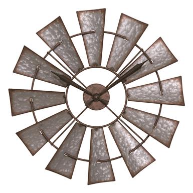 La Crosse Technology 22" Metal Windmill Wall Clock