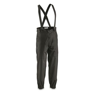 Polish Military Surplus Insulated Winter Pants with Suspenders, New