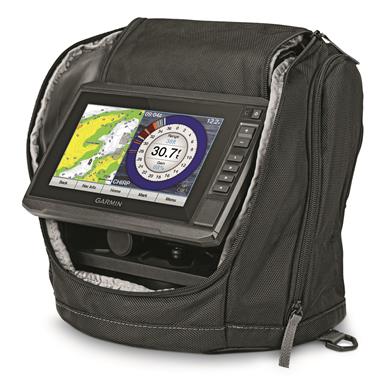 garmin echomap plus 73cv ice fishing bundle