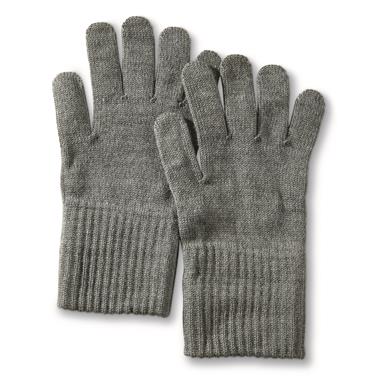 New Italian Air Force Blue Knit Wool Gloves XL Italian Made Heavy Duty Free Ship