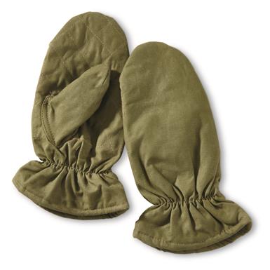 Romanian Military Surplus Quilted Mittens, New