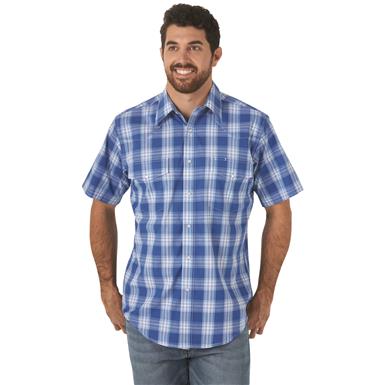 Wrangler Men's Wrinkle Resist Short Sleeve Western Shirt