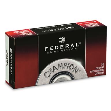 Federal Champion, .45 ACP, FMJ, 230 Grain, 50 Rounds