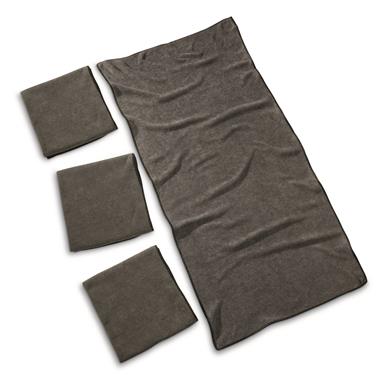 Dutch Military Surplus Microfiber Towels, 4 Pack, Like New