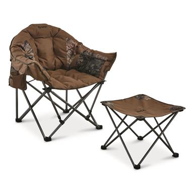 Guide Gear Oversized Club Camp Chair and Foot Stool