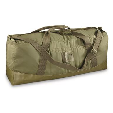 French Military Surplus Nylon Canvas Duffel Bag, New