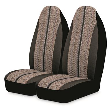 Custom Covers Saddle Blanket Vehicle Front Seat Covers, 2 Pack