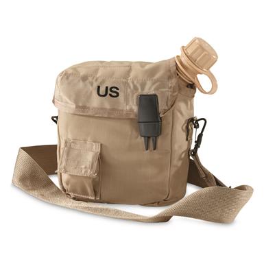 U.S. Military Surplus 2 Quart Canteen With Cover, New