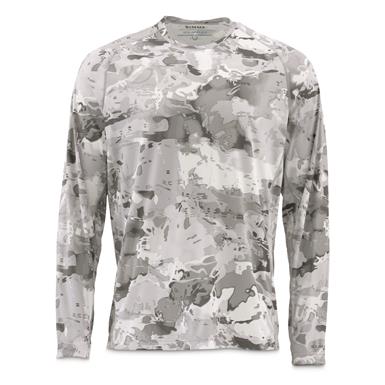 Simms Men's SolarFlex Printed Crew Neck Shirt