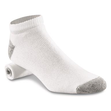 U.S. Municipal Surplus Ankle Socks, 12 Pack, Assorted Colors, New
