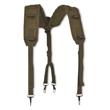 U.S. Military Surplus Padded Y Suspenders, New