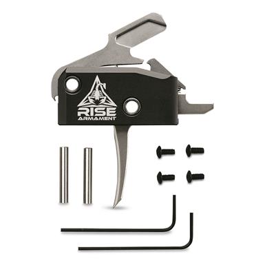RISE Armament RA-434 AR-15/AR-10 High Performance Drop-In Trigger, Single Stage, Anti-Walk Pins, SLV
