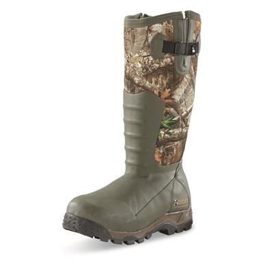 Mens rubber hunting boots with zipper hotsell