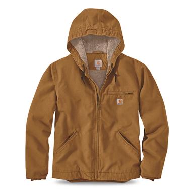 Carhartt Men's Washed Duck Sherpa-lined Jacket