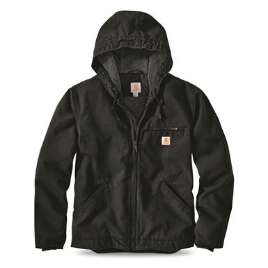 Carhartt Men's Washed Duck Sherpa-lined Jacket