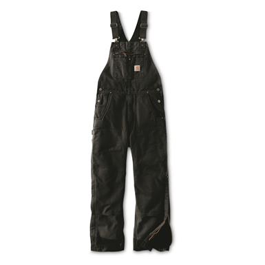 Carhartt Men's Insulated Quilt-lined Washed Duck Bib Overalls