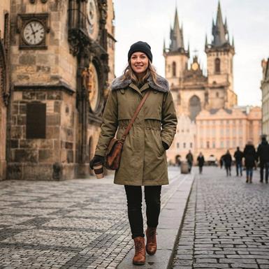 Czech Republic Military Surplus Parka with Faux Fur Collar, New