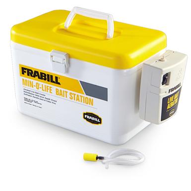 Frabill 8-qt. Min-O-Life Bait Station Cooler, Yellow / White