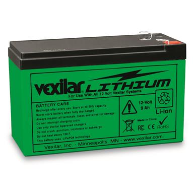 Vexilar 12 Volt, 9 Amp Lithium Battery