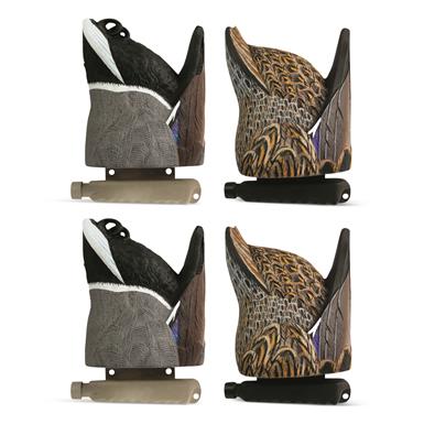 Cupped Waterfowl Feeder Butt Duck Decoys, 4 Pack