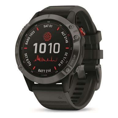 Garmin fenix 6 Multisport GPS Watch, Solar-Powered Pro Edition