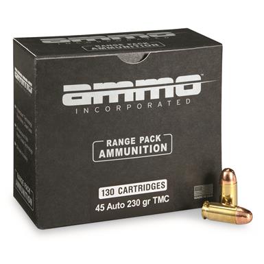 Ammo Inc. Signature, .45 ACP, TMC, 230 Grain, 130 Rounds