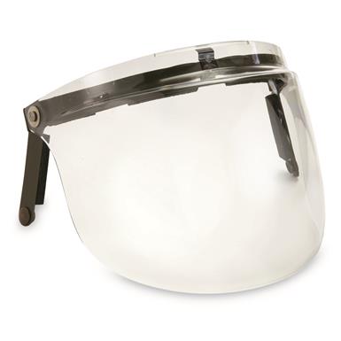 French Military Surplus Clear Face Shield Visors, 2 pack, New