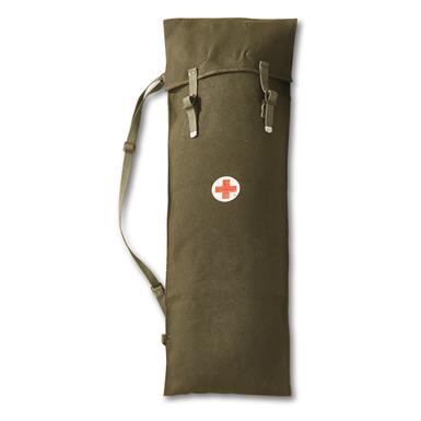 German Military Surplus Cotton Canvas Medic Bag, Like New
