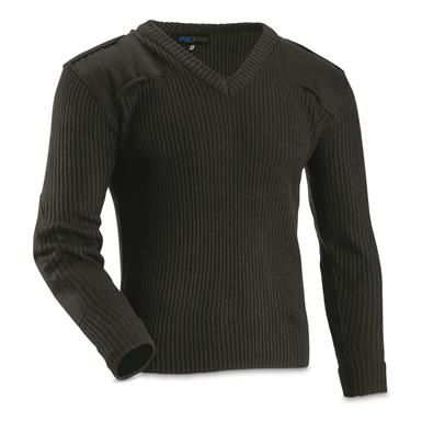 British Military Surplus Rib-Knit Commando Sweater, New