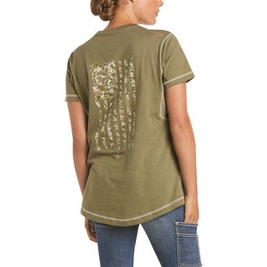 Ariat Women's Rebar Workman Camo Flag Short-Sleeve Tee