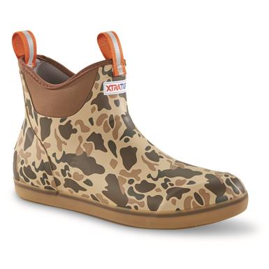 XTRATUF Men's Ankle Deck Camo Rubber Boots