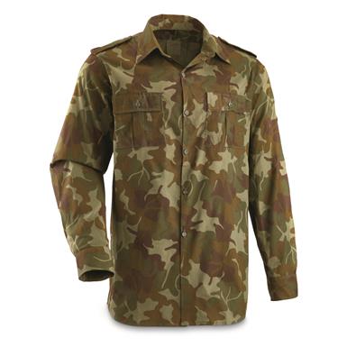 Romanian Military Surplus Camo Field Jacket, Used