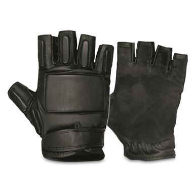 Mil-Tec SEC Leather Fingerless Gloves