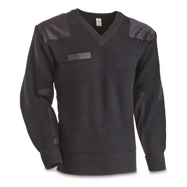 Italian Military Surplus Wool Commando Sweater, New
