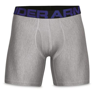 Under Armour Men's Tech 6" Boxerjock Underwear, 2 Pack