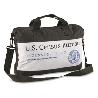 U.S. Census Bureau Surplus Enumerators Messenger Bag, New