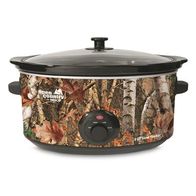Open Country 8 Quart Electric Slow Cooker, Camo