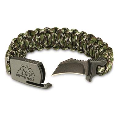 Outdoor Edge ParaClaw Survival Bracelet, Camo
