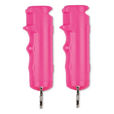 Sabre Flip-Top Pepper Spray with Pepper Gel Delivery System, 2 Pack, Pink