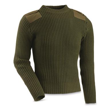 USMC Military Surplus Wool Commando Sweater, New