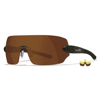 Wiley X WX Detection Shooting Glasses, 3 Lenses