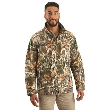 Guide Gear Men's Stretch Canvas Camo Hunting Jacket