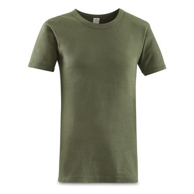Italian Military Surplus Cotton T-shirts, 6 Pack, Like New