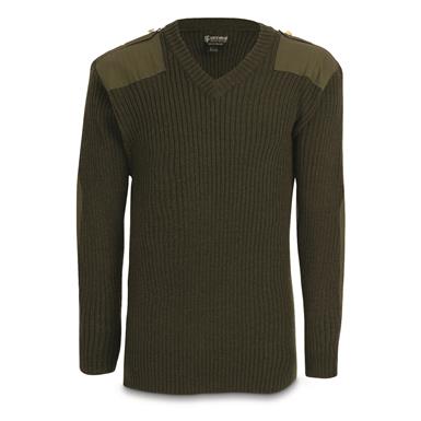 U.S. Municipal Surplus Wool Commando Sweater, New