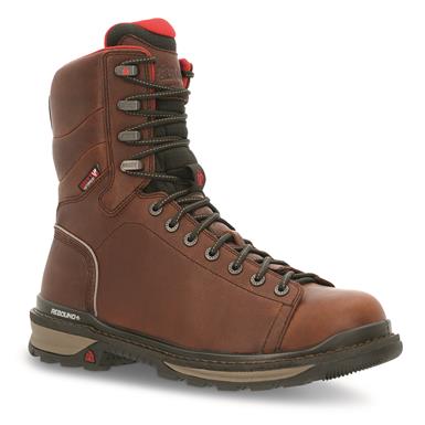 Rocky Men's Rams Horn 8" Lace-to-toe Waterproof Work Boots